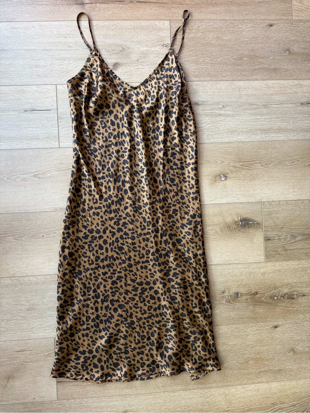 a new day Leopard Print Slip Dress in Tan and Black